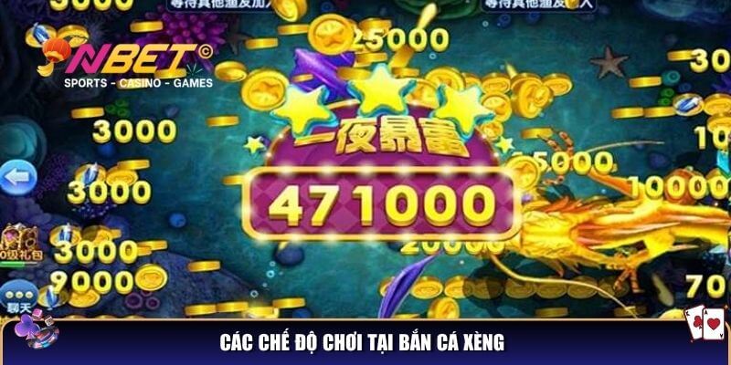 Bắn cá xèng: Trò chơi bắn cá huyền thoại cho cược thủ 3 Các chế độ chơi tại bắn cá xèng